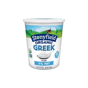 Stonyfield Organic Greek Yoghurt Plain 22g