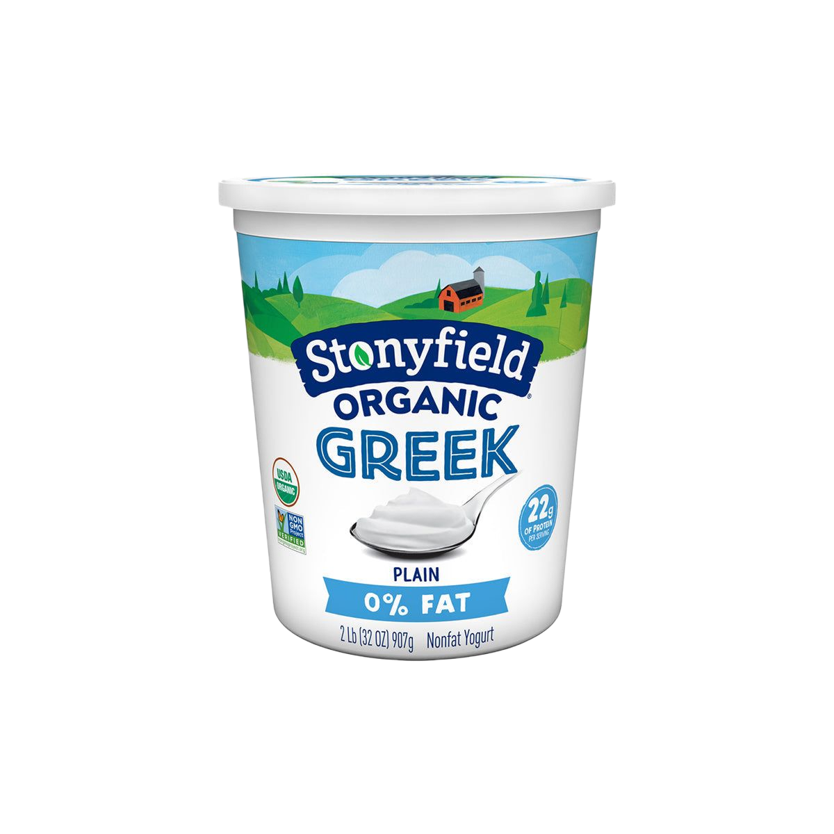 Stonyfield Organic Greek Yoghurt Plain 22gthumbnail 